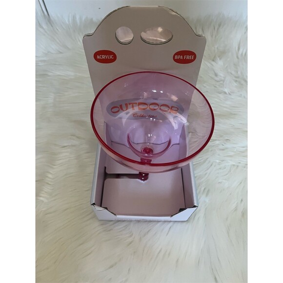 🆕 Party Essentials Margarita Glasses Set of 2 Pink BPA Free 12.5 oz Acrylic - Picture 4 of 7
